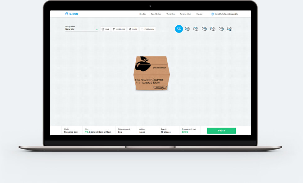 Packhelp Online-Assistent Packhelp Online-Assistent